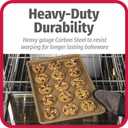 GoodCook BestBake Nonstick Textured Carbon Steel Cookie Sheet, 11" x 17", Large Baking Sheet, Even Heating, Scratch-Resistant, Non-Toxic, Durable, Ideal for Baking and Sheet Pan Dinners