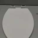 Kohler K-20110-0 Brevia Elongated Toilet Seat with Grip-Tight Bumpers, Quiet-Close Seat, Quick-Attach Hardware, White