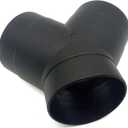 3 Way Y Shape Duct Connector, ABS Duct Spliter for Exhaust Fan Dryer Vent Hose