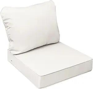 AAAAAcessories Outdoor Chair Cushions, 25.5 x 25.5 x 5 + 19 in, Set of 4
