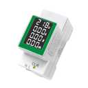 AC 50-300V 100A Multi Function Voltage Amperage Power Meter, Din Rail LCD Digital Backlight Energy Monitor, Built-in Current Transformer Ammeter Voltmeter, Single Phase Tester