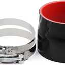 Straight Reducer Coupler Silicone Hose ID 3-3/4-inch to 4-inch 4-Ply with Stainless Steel T-Bolt Clamp for Turbo/Intercooler/Intake Piping