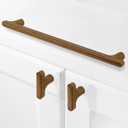 10 Pack Antique Brass Cabinet Pulls 10 Inch Hole Centers Kitchen Cabinet Handles Zinc Alloy Vintage Drawer Pulls Solid Cabinet Hardware