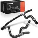 A-Premium 2Pcs Inlet and Outlet HVAC Heater Hose Pipe Line Assembly Compatible with Chevrolet Traverse 2009-2017 & GMC Acadia 2007-2017 & Buick Enclave 2008-2017, with Clamps