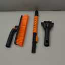 33" Extendable Snow Brush and Ice Scraper for Car Windshield, 2-in-1 Car Snow Brush & Ice Scraper with 360 Pivoting Brush Head and Comfortable Foam Grip for SUV Trucks Sedans,Orange