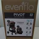 Evenflo Pivot Modular Travel System with LiteMax Infant Car Seat (Desert Tan)