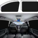 ZATOOTO Car Window Sun Shades Covers - 4 Pcs Magnetic Privacy Side Sunshades Blackout Auto Camping Curtains Accessories for Sleeping Family and Women Men Kids Baby (Front Back-4)