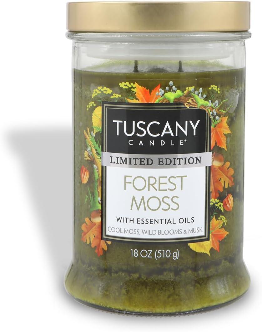Tuscany Candle Forest Moss: Eucalyptus & Musk Scented Fall Candle, 18 oz