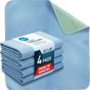MED PRIDE Washable Reusable Bed Pads for Incontinence Adults Women 34 X 36 in 4 Pack High Absorbency Leakproof Underpads