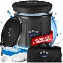 Cold Plunge Tub for Athletes - Complete Starter Bundle: Portable Ice Bath, 2x
