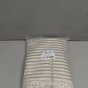 MIULEE Pack of 2 Olive Green Christmas Pillow Covers 24x24 Inch Striped Farmhouse Couch Spring Throw Pillow Covers with Fringe Chic Linen Decorative Cushion Eruo Sham for Sofa Room Bed Home Decor