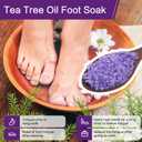 Foot Soak Salts 4 Pack Kit 56 OZ Himalayan Pink Salt Lavender Orange Rose Scent Athletes Itching,Tea Tree Oil Foot Care Pedicure for Women Dead Sea Salt Moisturizing Skin Softens Calluses
