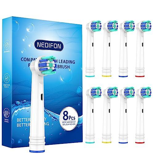 Replacement Toothbrush Heads for Oral B Braun(Individually Packaged),7 Pack Professional Electric Toothbrush Heads Compatible with Oral B 7000/Pro 1000/9600/ 5000/3000/8000 (8 Count)