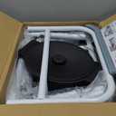 Adjustable Medical Bedside Commode Chair with Padded Backrest, Arm Support, Height AdjustableGray