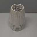 6 PCS Chandelier Lamp Shades, 5.51 X 5.12 X 3.54 Inch Mini Lamp Shade Small Lamps Shades Clip on Bulb Linen Home Decor Fabric Linen Lampshade for Table Chandelier Wall Mini Lamps Shade Home Decor