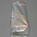 Boao 2 Pcs Clear Iridescent Holographic Makeup Bag Glitter Travel Cosmetic Pouches Toiletry Bag with Zipper Toiletry Organizer Case for Purse Diaper Beach Office Gift(Plain)