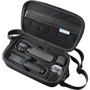 Skyreat Osmo Pocket 3 Case, Portable PU Storage Protective Bag for DJI Osmo Pocket 3 Creator Combo Accessories (Black)