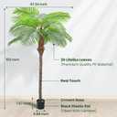 ANTING Artificial Palm Tree 8.5ft Tall Trees Plants 20Leaves Outdoor Palm Trees for Outside Patio Trees for DecorIncreased UV Protection
