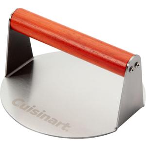 Cuisinart 6" Stainless Steel Smashed Burger Press, Juicy and Crispy Burgers for BBQs, Cookouts