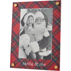 Mud Pie Acrylic Santa Frame; 8" x 6"