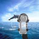 50 Meter Underwater Dive Case, Compatible with insta360 X5 Sports Camera Accessory, Fully Invisible Dive Case Waterproof Housing