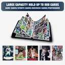 HESTECH Hockey Card Binder 9 Pocket with 50 Removable Sleeves, Collectible Trading Card Albums Display Storage Organizer Fits 900 Card, Sports Card Holder for Collectors Boys and Girls Gift