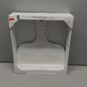 MyGift Recipe Book Holder, Whitewashed Wood Cutting Board Style Cookbook Holder, Wooden Book Stands for Display