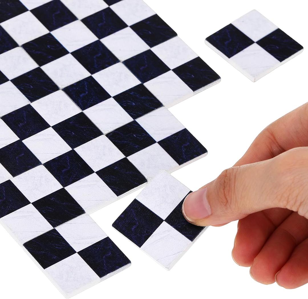 NUOBESTY 18Pcs Dollhouse Floor Sheet Mini Floorboard Wood Dollhouse Flooring Decoration Doll House Furniture Accessories