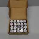 JIUWU 24-Pack 5mL Mini Bottles with Aluminum Screw-Cap, Clear Small Glass Jars with Lids for Essential Oil & Decoration, Small Glass Bottle for DIY Art Craft Storage