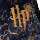 Harry Potter Womens Wearable Blanket Hoodie | Adults Fluffy Fleece Hooded Pullover Hogwarts Graphic | Wizard Lined Loungewear with Big Pocket