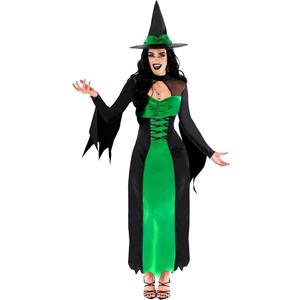 Morph Witch Costume Women, Wicked Costumes For Women, Halloween Costumes For Womens Adult (X-Large, Green)
