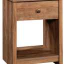 Sauder River Ranch Night Stand with Drawer, Farmhouse Nightstand, Sindoori Mango Finish