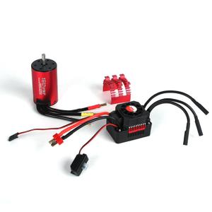 Waterproof 2-3S 3660 3500KV Brushless Motor with 60A ESC Electronic Speed Control Combo for 1/10 1/12 1/14 1/18 1/16 Remote Control Car RC Truck Vehicle RC Boat Accessories