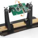 Circuit Board Holder Helping Hands with Heavy Base for Soldering and Repair, Adjustable 360° Rotation, Strong Magnetic, Space-Saving and Aluminum, Durable for Electronics PCB