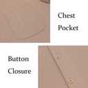 COOFANDY Men's Casual Button Down Shirts Short Sleeve Regular Fit Untucked Dress Shirts Knit Textured (M)