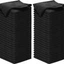 USANOOKS Premium 300GSM Microfiber Cleaning Cloth - 12.5"x12.5" High Performance - 1200 Washes, Ultra Absorbent Microfiber Towels for Cars Undercarriage, Rims & Engine Bay Cleaning - Microfiber Cloth (100 pack, Black)
