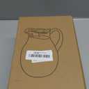 Middle Size Clear Plastic Pitcher with Lid (72 oz), Unbreakable Water Pitcher with Handle, Fridge Jug, BPA-Free, Shatter-Proof, Great for Iced Tea, Sangria, Lemonade, Juice, Milk, and More