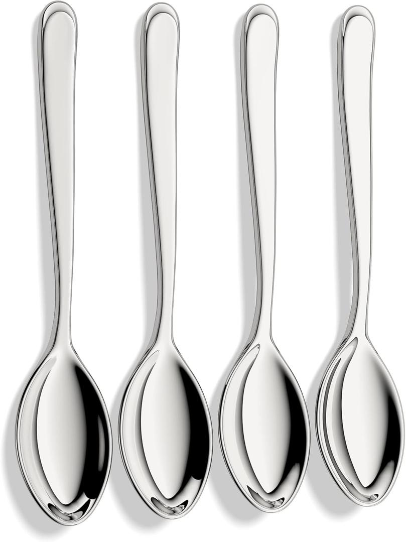 Demitasse Espresso Spoons,18/10 Stainless Steel Mini Coffee Spoons,Teaspoons,4.75 Inch,Set of 4,Heavy Duty and Dishwasher Safe