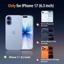 PinLiSheng Magnetic for iPhone 17 Case with 1 Screen Protector [Mil-Grade Drop Protection] [Compatible with ] Shockproof Slim Transparent Protective Phone Case, Clear Black