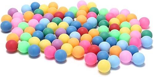 Lestiour Colored Ping Pong Balls 50 Pack Bulk 2.4g, 40mm Table Tennis Balls for Kids, DIY Games and Learning Activities