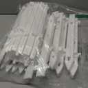 Interlocking Christmas Tree Fence Panels Set PVC Lightweight for Xmas Tree Decoration Traditional Sturdy Decorative Border, 30 Pieces