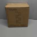 Floating Corner Shelves with Light - 5 Tiers Metal Corner Shelf Wall Mounted for Bedroom Living Room Office Kitchen, Easy-to-Assemble Corner Wall Shelves, Black