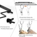 Hat Rack for Wall, 2 Pack Adjustable Metal Hat Hanger Hold 22 Hats, Drilled Type Hat Organizer for Baseball Caps, Holder, Storage for Closet, Near the Door, Bedroom