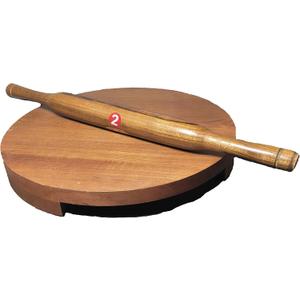 Wooden Rolling Board & Roller,Sagwan Wood, Chakla Belan, Polpat Belan, Chapati Maker,Valentine Day Gifts
