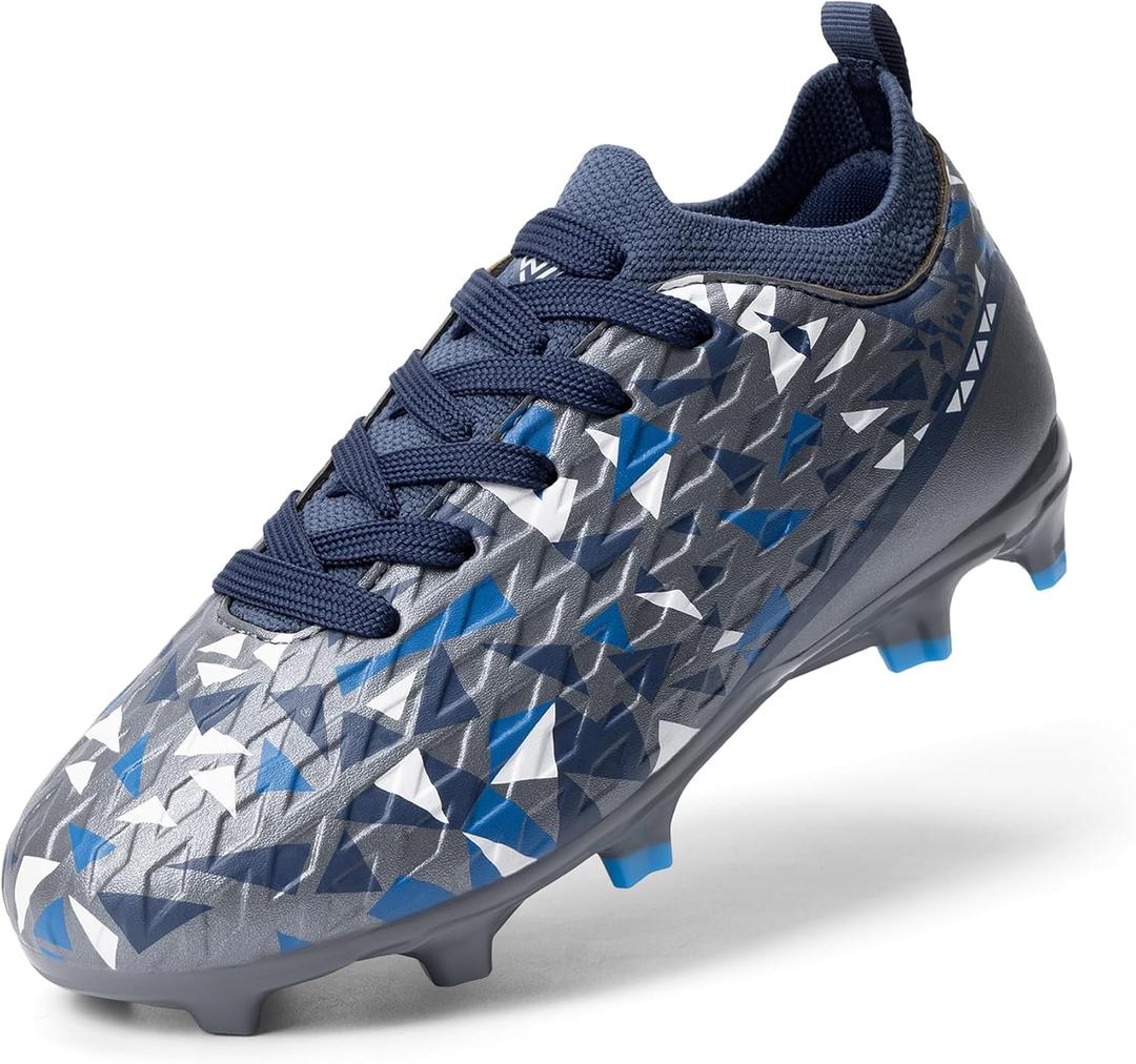 DREAM PAIRS Kids High-Speed Soccer Cleats | High-speed anti-twist TPU plate for firm ground outdoor football, athletic sport, and training, US 13