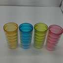 Amazing Abby - Arctic - 16-Ounce Insulated Plastic Tumblers (Set of 4), Double-Wall Plastic Drinking Glasses, Mixed-Color Reusable Plastic Cups, BPA-Free, Shatter-Proof, Dishwasher-Safe