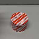 Zonon 12 Sets Christmas Cookie Tins with Lids Red and White Candy Cane Design Christmas Cookie Tins Xmas Metal Round Box for Gift Giving Decorative Storage Containers Party Holiday Treats Cookie Jars