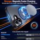 MOZOTER for iPhone 17 Case with Kickstand,[Compatible with MagSafe] [12FT Military Grade Protection] Slim Translucent Matte Shockproof Phone Case,6.3",Black