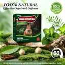 12 Pack Squirrel Repellent Balls- Chipmunks & Rodents Repellent for Outdoor & Indoor Use,Cars,Gardens, Bird Feeders & Attics-Safe for People,Plant-Based