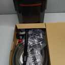 PONDFORSE Canister Filter, External Aquarium Filter Ultra-Quiet Water Circulation Cleaning Machine with Media for Fish Tanks and Aquariums (Medium, Black)